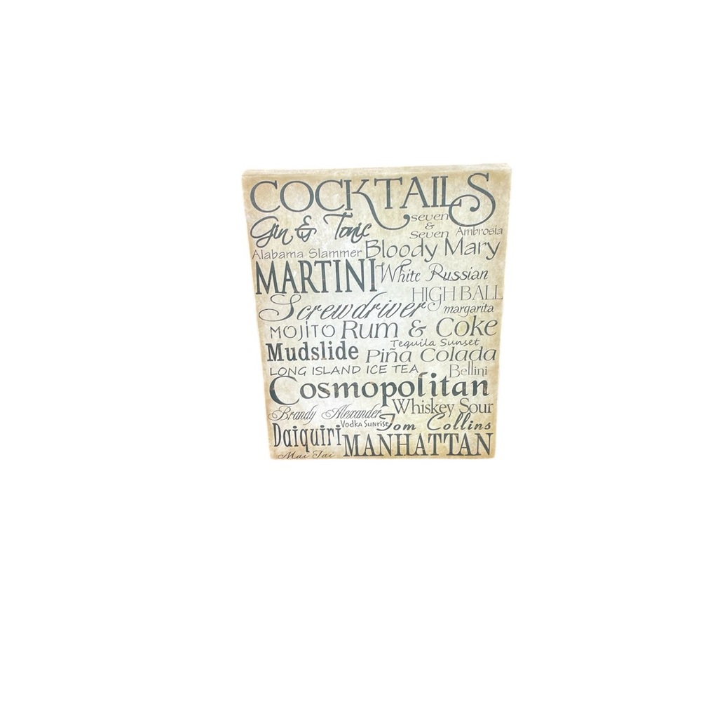 Simple Speak Cocktail Wall Art